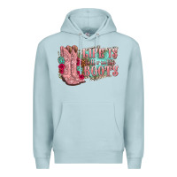 Blue Mist life is better in the boots Premium Hoodie - texasbilliewilder