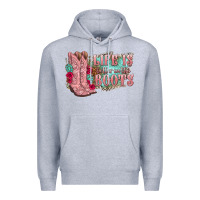 Heather Grey life is better in the boots Premium Hoodie - texasbilliewilder