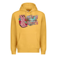 Mustard life is better in the boots Premium Hoodie - texasbilliewilder