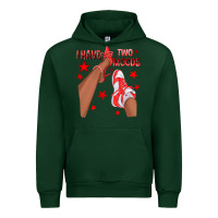 Forest Green Bright Red I Have Two Moods Afro Girl Sneakers Urban Hoodie - texasbilliewilder