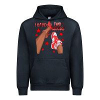 Navy Bright Red I Have Two Moods Afro Girl Sneakers Urban Hoodie - texasbilliewilder