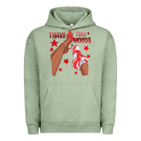 Pigment Oil Green Bright Red I Have Two Moods Afro Girl Sneakers Urban Hoodie - texasbilliewilder