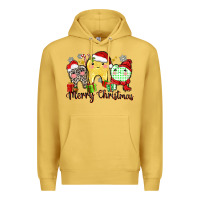 Antique Gold merry christmas tooth Premium Hoodie - Zillion Design Studio