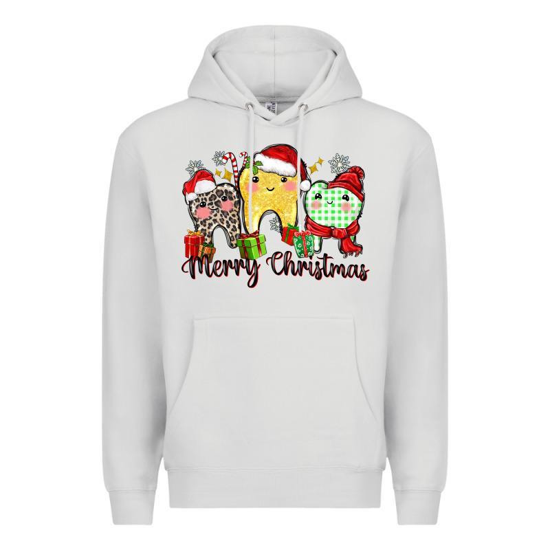Merry Christmas Tooth Premium Hoodie by Zillion Design Studio | Teevron