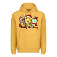 Mustard merry christmas tooth Premium Hoodie - Zillion Design Studio