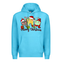 Ocean Blue merry christmas tooth Premium Hoodie - Zillion Design Studio