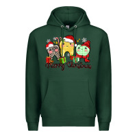 Sports Green merry christmas tooth Premium Hoodie - Zillion Design Studio