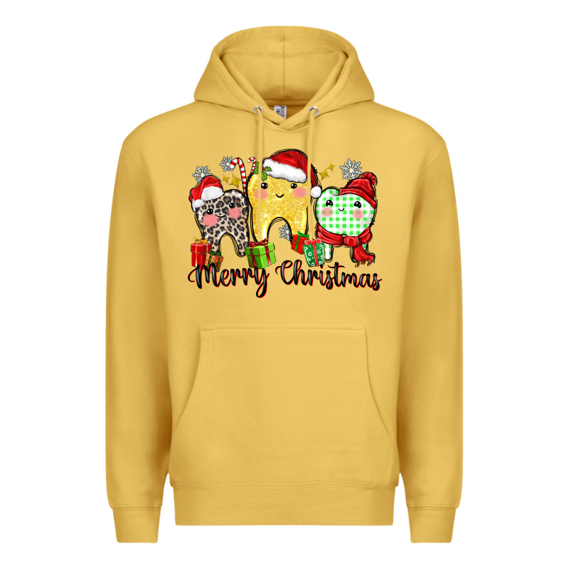 Merry Christmas Tooth Premium Hoodie by Zillion Design Studio | Teevron