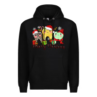 Black merry christmas tooth Premium Hoodie - Zillion Design Studio