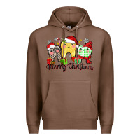 Chestnut merry christmas tooth Premium Hoodie - Zillion Design Studio