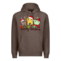 Coffee merry christmas tooth Premium Hoodie - Zillion Design Studio