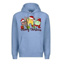 Colony Blue merry christmas tooth Premium Hoodie - Zillion Design Studio