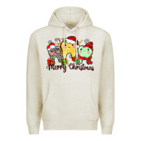 Oatmeal Heather merry christmas tooth Premium Hoodie - Zillion Design Studio