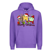 Purple merry christmas tooth Premium Hoodie - Zillion Design Studio