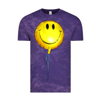 Cloud Purple Balloon smile Vintage Tee - Artiststas