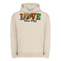 Pigment French Oak Love Came Down Baby Jesus Christmas Urban Hoodie - RanaPortraitStore