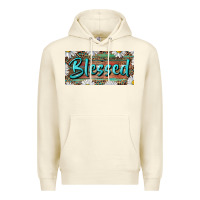 Sandshell Blessed With Daisy And Leopard Premium Hoodie - RanaPortraitStore