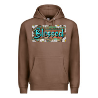 Chestnut Blessed With Daisy And Leopard Premium Hoodie - RanaPortraitStore