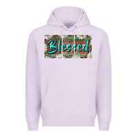 Lilac Blessed With Daisy And Leopard Premium Hoodie - RanaPortraitStore