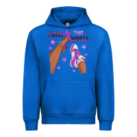 Cobalt Purple I Have Two Moods Afro Girl Sneakers Urban Hoodie - texasbilliewilder