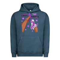 Pigment Midnight Navy Purple I Have Two Moods Afro Girl Sneakers Urban Hoodie - texasbilliewilder