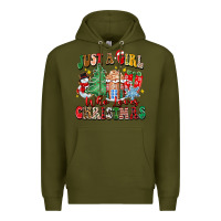 Army Green just a girl who loves christmas Premium Hoodie - Zillion Design Studio