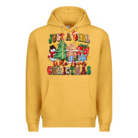 Mustard just a girl who loves christmas Premium Hoodie - Zillion Design Studio