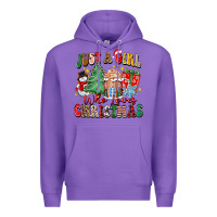 Purple just a girl who loves christmas Premium Hoodie - Zillion Design Studio