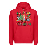 Red just a girl who loves christmas Premium Hoodie - Zillion Design Studio