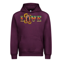 Mauve Wine Love Lady Of Guadalupe Urban Hoodie - RanaPortraitStore