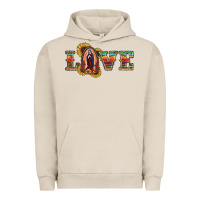 Pigment French Oak Love Lady Of Guadalupe Urban Hoodie - RanaPortraitStore