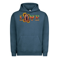 Pigment Midnight Navy Love Lady Of Guadalupe Urban Hoodie - RanaPortraitStore