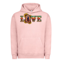 Pigment Salmon Love Lady Of Guadalupe Urban Hoodie - RanaPortraitStore