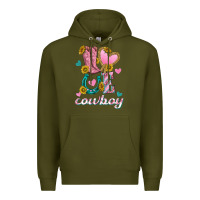 Army Green love western cowboy Premium Hoodie - texasbilliewilder