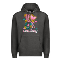 Charcoal Heather love western cowboy Premium Hoodie - texasbilliewilder