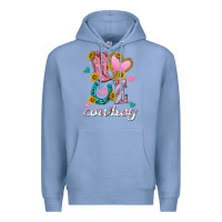 Colony Blue love western cowboy Premium Hoodie - texasbilliewilder