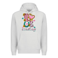 Dove Grey love western cowboy Premium Hoodie - texasbilliewilder