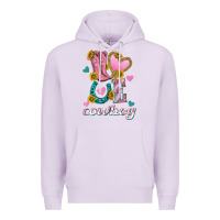 Lilac love western cowboy Premium Hoodie - texasbilliewilder