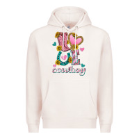 Pale Pink love western cowboy Premium Hoodie - texasbilliewilder