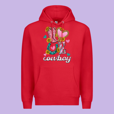 Premium Hoodie love western cowboy