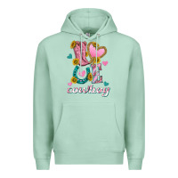 Seafoam love western cowboy Premium Hoodie - texasbilliewilder