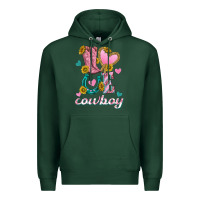 Sports Green love western cowboy Premium Hoodie - texasbilliewilder