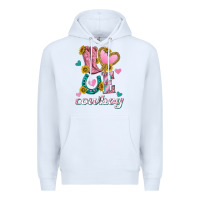 White love western cowboy Premium Hoodie - texasbilliewilder