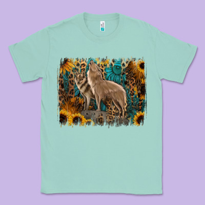 Western Wolves Classic Tee Designed By Jasminsmagicworld