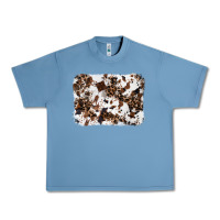 Pebble Blue cowhide leopard background Urban Heavy Tee - RanaPortraitStore