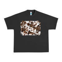 Pigment Black cowhide leopard background Urban Heavy Tee - RanaPortraitStore