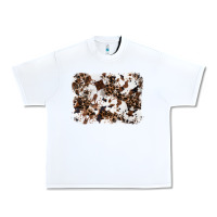 White cowhide leopard background Urban Heavy Tee - RanaPortraitStore
