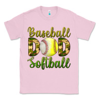 Bubblegum Pink Baseball Dad Softball Classic Tee - BundleAndBundleShop