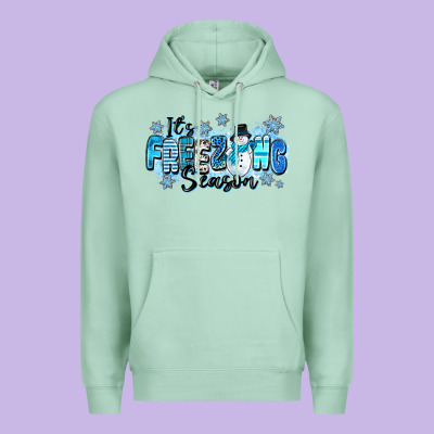 It's Freezing Season Premium Hoodie Designed By Zillion Design Studio
