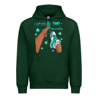 Forest Green Teal I Have Two Moods Afro Girl Sneakers Urban Hoodie - texasbilliewilder